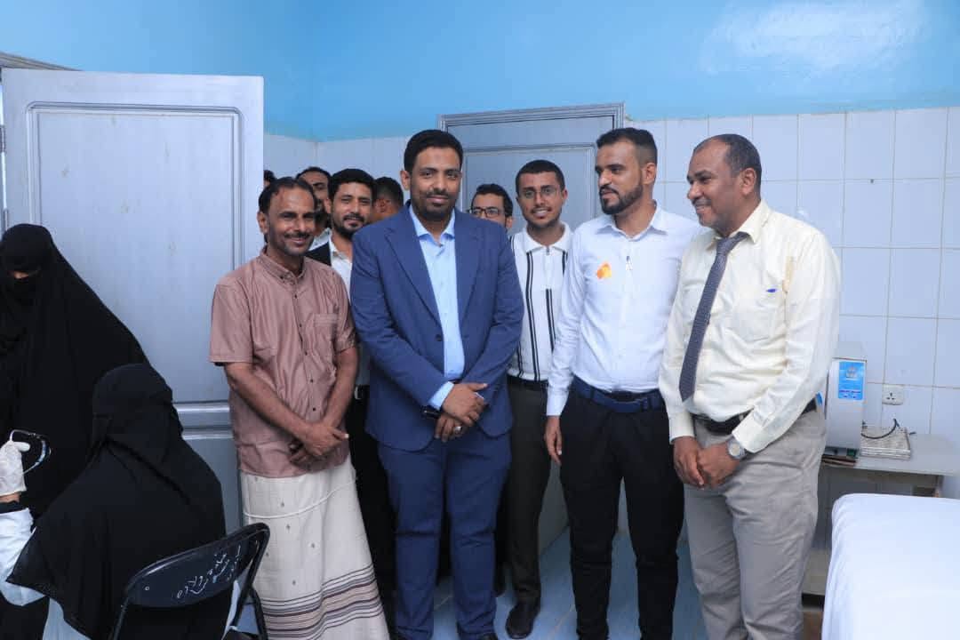 مخيم الطبي المجاني لرعاية مرضى السكري والضغط وأمراض القلب بمستشفى الشحر العام.