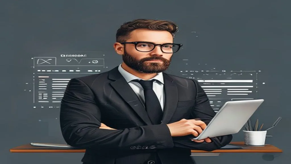 التسويق الرقمي professional editorial blog illustration no text no logo