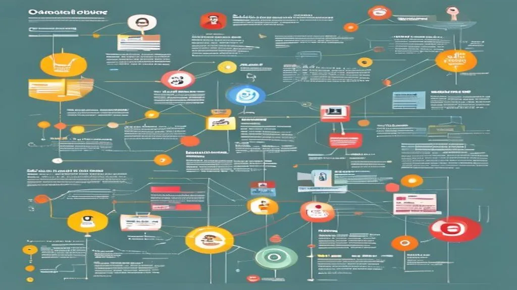 An infographic illustrating the customer journey, highlighting key touchpoints and the role of content marketing in