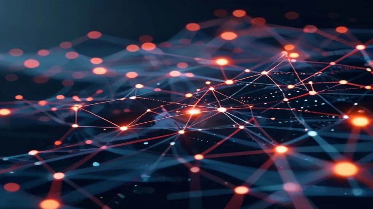A modern, abstract representation of digital marketing strategy, featuring interconnected nodes and glowing data streams, conveying growth and connectivity. Minimalist design, soft color palette., featured image, 16:9, professional editorial blog image, no visible text, no logo, no watermark