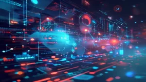 A visually appealing graphic representing digital marketing strategies for the future, with abstract elements symbolizing data, AI, and customer connection, in a modern, clean style., featured image, 16:9, professional editorial blog image, no visible text, no logo, no watermark