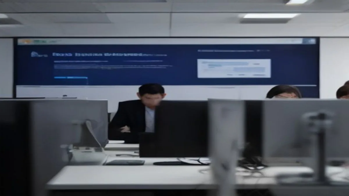 A vibrant and dynamic marketing team collaborating in a modern office, surrounded by digital screens displaying analytics and creative ideas. Focus on teamwork and innovation., featured image, 16:9, professional editorial blog image, no visible text, no logo, no watermark