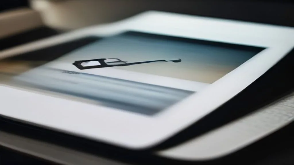 Various forms of digital content (a laptop showing a blog, a tablet showing a video, a